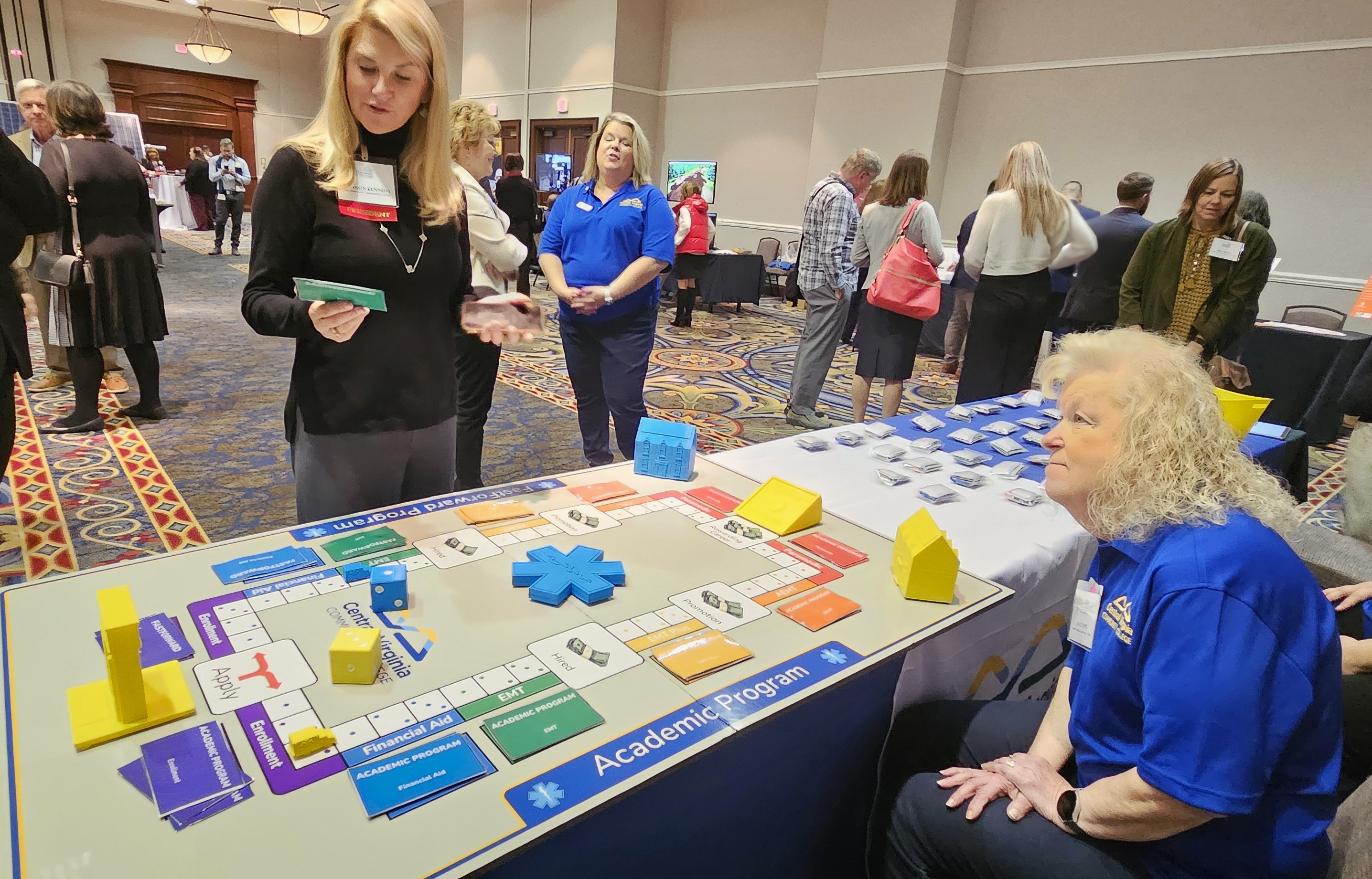 CVCC's Monopoly-styled board game at the VCCS HIRE Ed Conference