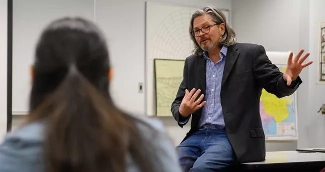 History Professor lecturing