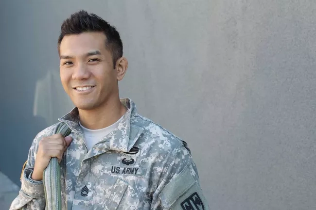 smiling male veteran