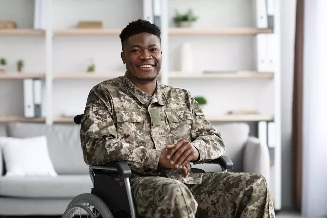 veteran in wheelchair