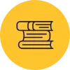 Stacked books icon